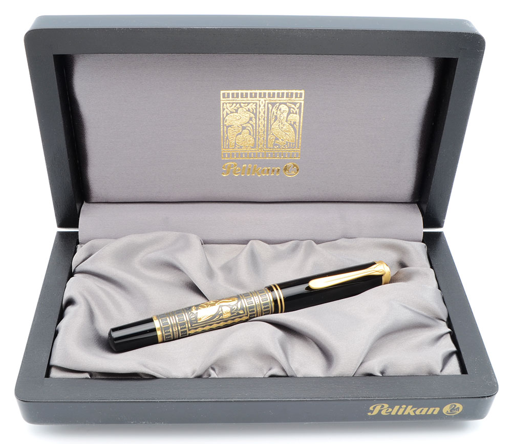 Pelikan M700 Toledo Fountain Pen - Black, Vermeil, Piston Filler